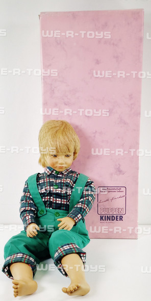 Annette Himstedt Barefoot Children Bastian 26" Vinyl Doll Original Box 1986-1987