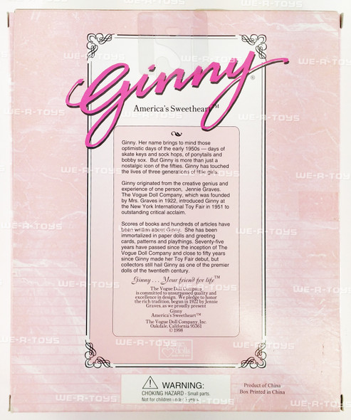 Ginny Dolls Fashion Clothing Bunny Hop Vogue Dolls 1998 No 1CP44 NRFB