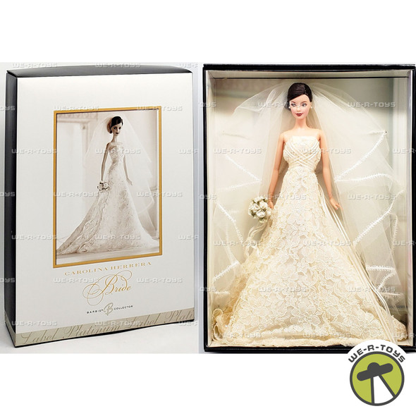 Barbie Carolina Herrera Bride Doll Brunette Platinum Label Mattel No. J6771