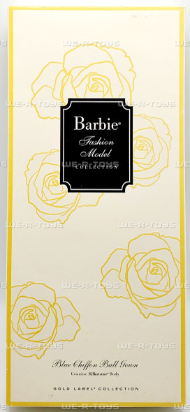 Blue Chiffon Ball Gown Barbie Silkstone Doll BFMC Gold Label 2016 Mattel DYX74