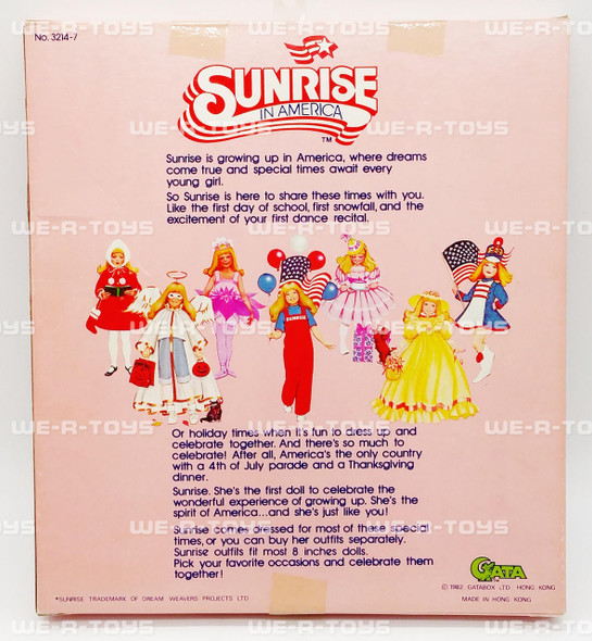 Sunrise in America Fashion Flower Girl Outfit 8 Doll Gatabox 1982 NRFB