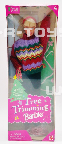 Barbie Tree Trimming Barbie Doll Mattel 1998 No 22967 NRFB