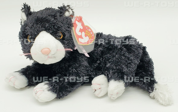 Ty Beanie Baby Booties the Black & White Cat 6 inch Plush 2002 New with Tags Ty Beanie Baby Booties the Black & White Cat 6 inch Plush 2002 New with Tags