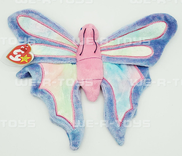 Beanie Babies Ty Beanie Baby Flitter the Butterfly Plush Toy 1999 New with Tags Purple and Pink