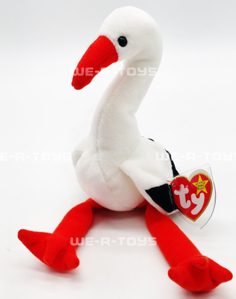 Ty Beanie Baby Stilts the Stork 7 inch Plush 1999 New with Tags Ty Beanie Baby Stilts the Stork 7 inch Plush 1999 New with Tags