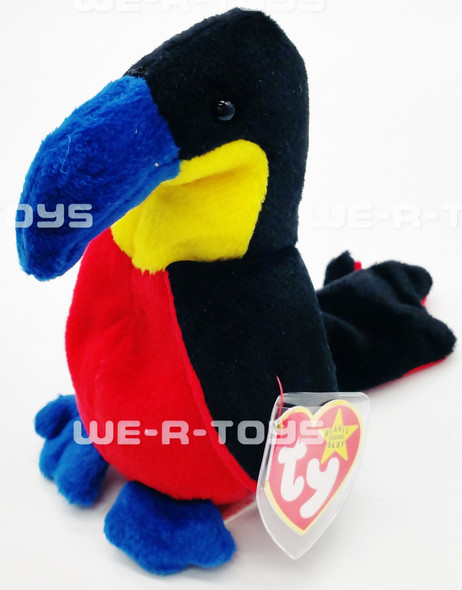 Ty Beanie Baby Kiwi the Toucan With Blue Beak Bird Plush 1995 New With Tags Ty Beanie Baby Kiwi the Toucan With Blue Beak Bird Plush 1995 New With Tags