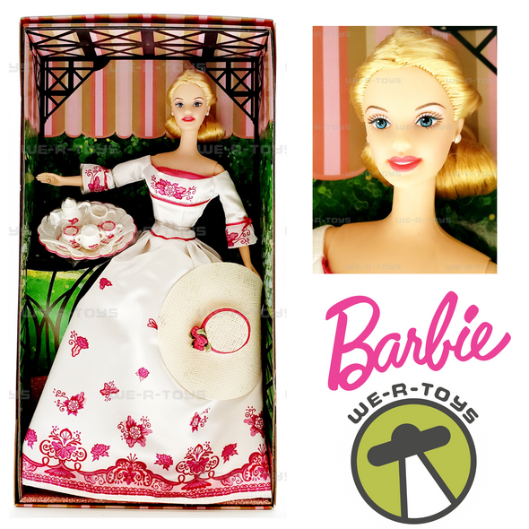 Victorian Tea Barbie Doll Caucasian 2002 Mattel B0787
