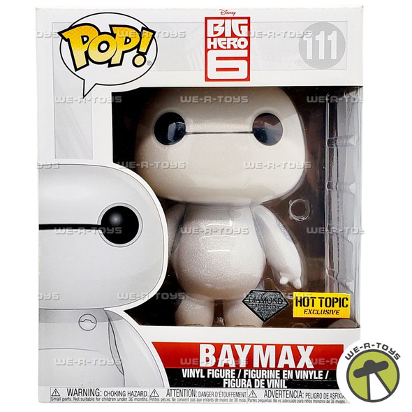 Funko POP Disney 111 Big Hero 6 Baymax Diamond Collection Hot Topic Exclusive