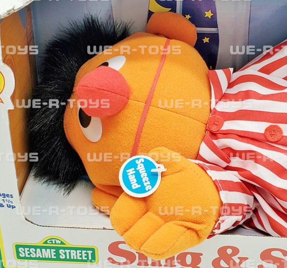 Sesame Street 1996 Sing N Snore Ernie Plush Toy by Tyco No. 37207