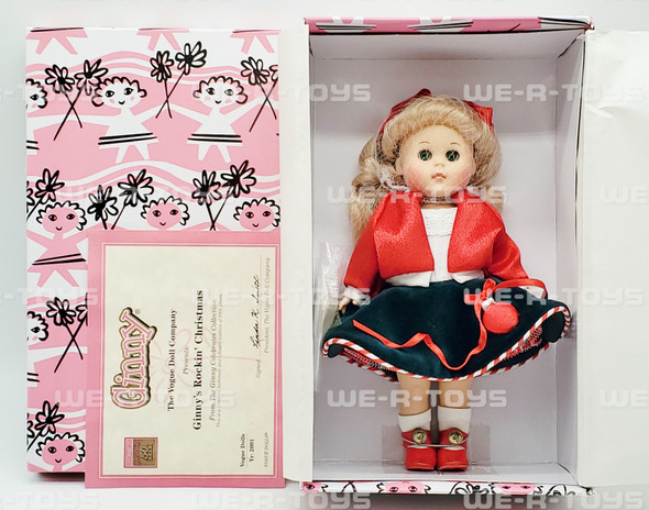 Vogue Doll Company Ginny's Rockin' Christmas Doll 8" Collectible No. 1HP198 NRFB