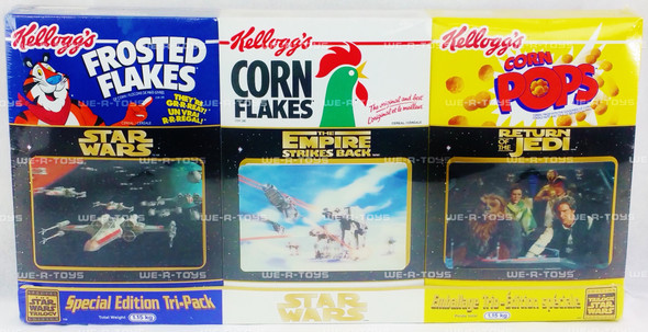 Star Wars Trilogy Kellogg's Cereal Special Edition Tri-Pack 1998 NEW