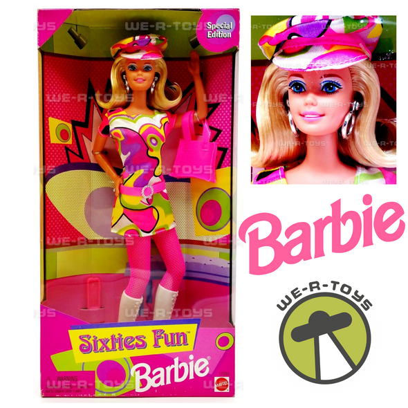 Sixties Fun Barbie Doll Special Edition Blonde 1997 Mattel 17252