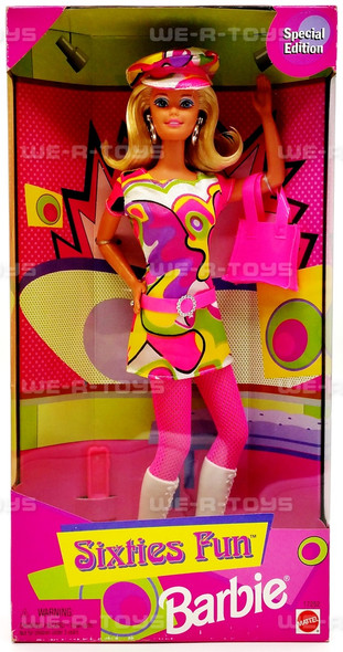Sixties Fun Barbie Doll Special Edition Blonde 1997 Mattel 17252
