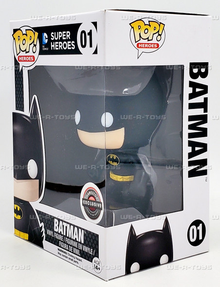 Funko Pop! Heroes DC Super Heroes #01 Batman Gamestop Exclusive Vinyl Figure