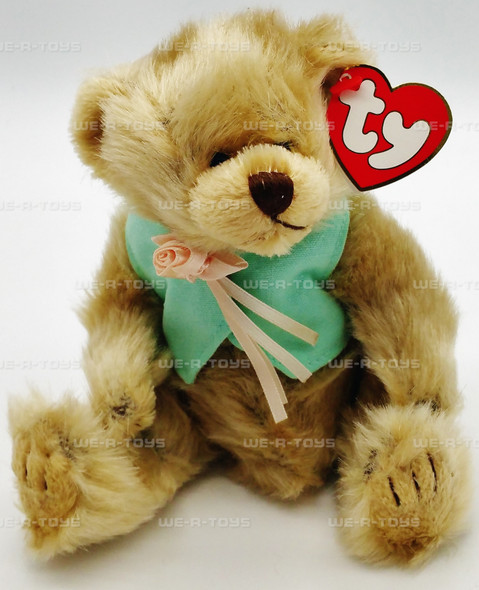 Ty Attic Treasures Olivia the Tan Bear Plush Jointed 2000 New With Tags