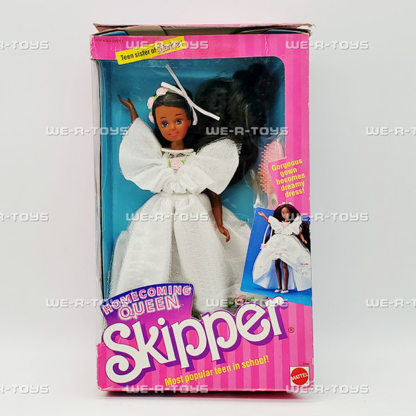 Barbie Homecoming Queen Skipper Doll African American Mattel 1988 No 2390