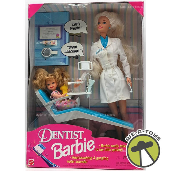 Dentist Barbie & Patient Barbie Doll Set & Accessories 1997 Mattel Item No 17255