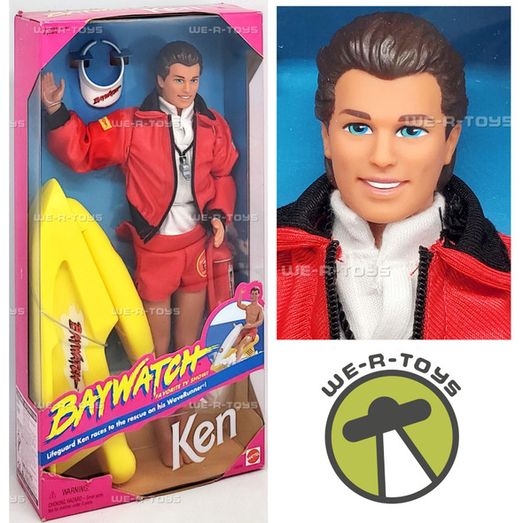 Barbie Baywatch Lifeguard Ken Doll 1994 Mattel No. 13200 Favorite TV Show NRFB