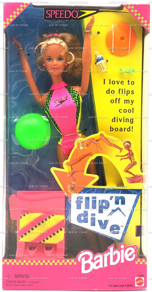 Barbie Flip 'n Dive Doll in Speedo Fashion Mattel 1997 No 18980