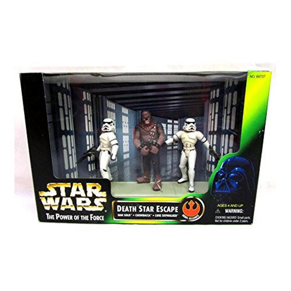 Star Wars PotF Death Star Escape Action Figure Set Han Solo Luke Chewbacca