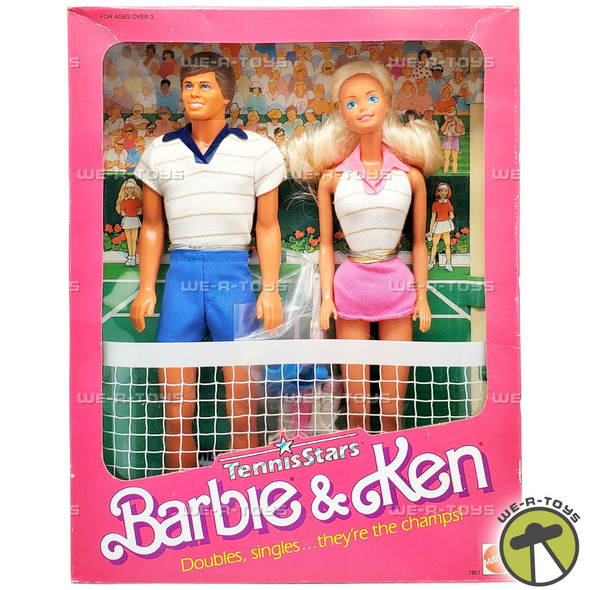Tennis Stars Barbie & Ken Doll Set 1988 Mattel 7801