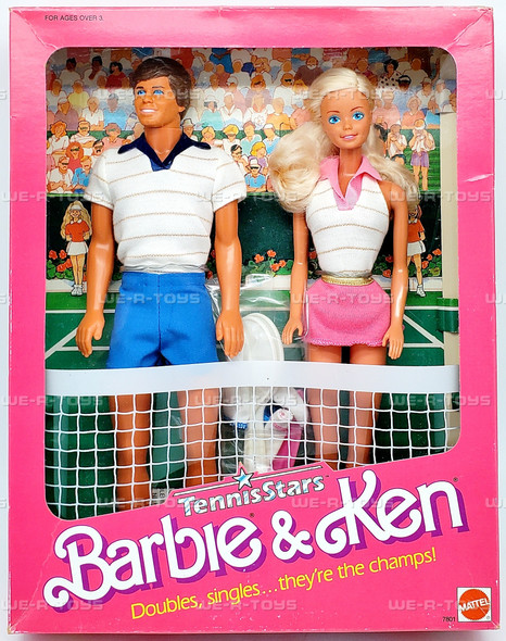 Tennis Stars Barbie & Ken Doll Set 1988 Mattel 7801