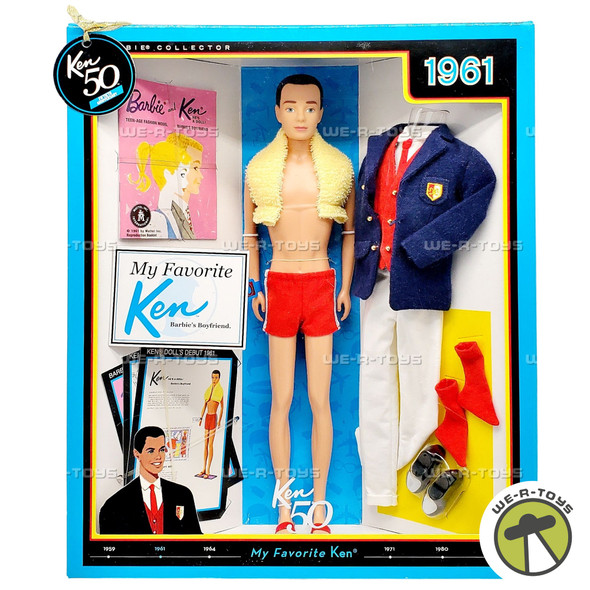 Barbie My Favorite Ken Vintage Reproduction of 1961 Doll 2010 Mattel T7668