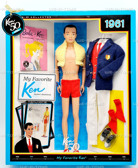 Barbie My Favorite Ken Vintage Reproduction of 1961 Doll 2010 Mattel T7668