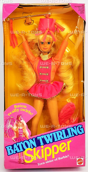 Barbie Baton Twirling Skipper Doll with Baton 1992 Mattel 3931 NEW