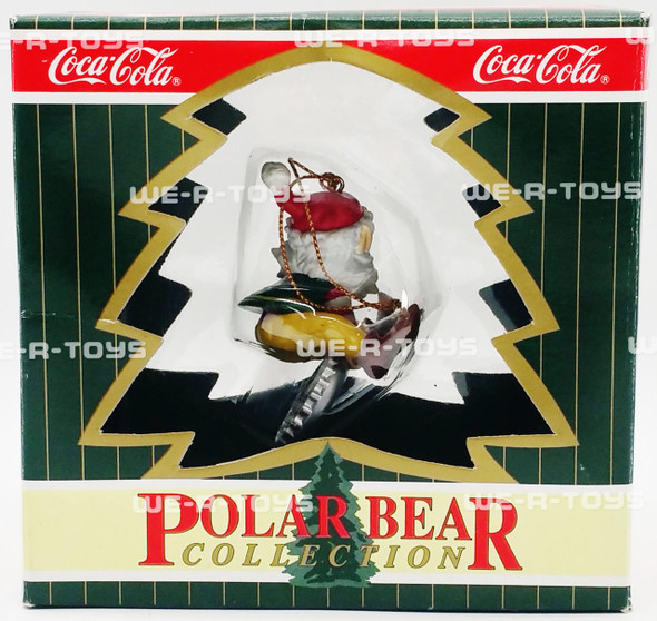 Coca-Cola Polar Bear Collection Santa Elf on Bottle Cap Ornament Coke 1996