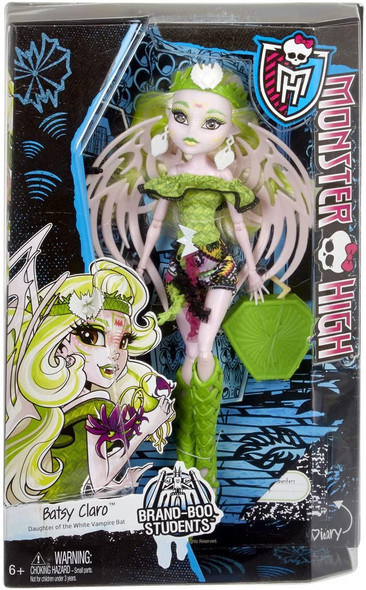 Monster High Brand-Boo Students Batsy Claro Doll 2015 Mattel CHL41