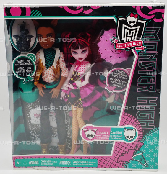 Monster High Draculaura & Clawd Wolf Music Festival Doll Set 2013