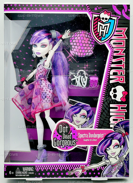Monster High Dot Dead Gorgeous Spectra Vondergeist Doll 2011 Mattel X4531