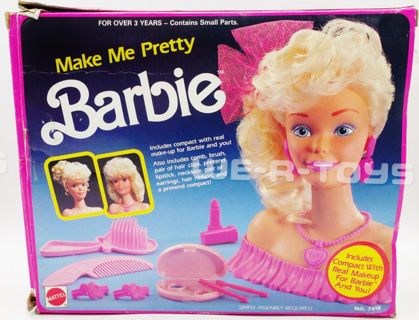 Barbie Make Me Pretty Playset Mattel 1991 No 7418 USED