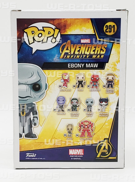 Marvel Avengers Infinity War Ebony Maw Funko Pop! Toy Bobble-Head No. 291 NEW