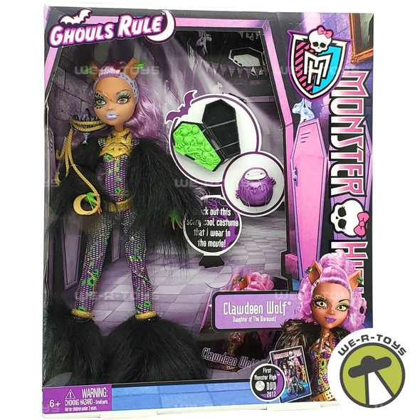 Monster High Ghouls Rule Clawdeen Wolf Doll 2012 Mattel X3715