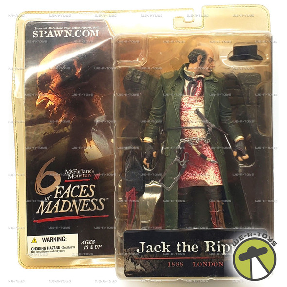 McFarlane's Monsters Jack the Ripper Action Figure 6 Faces of Madness 2004