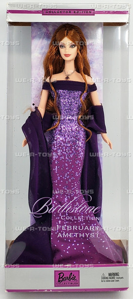 Barbie February Amethyst Doll Birthstone Collection 2002 Mattel #B3410