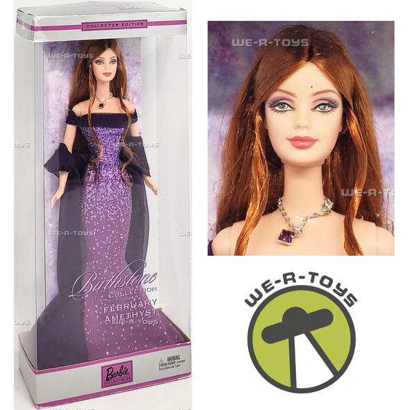 Barbie February Amethyst Doll Birthstone Collection 2002 Mattel #B3410