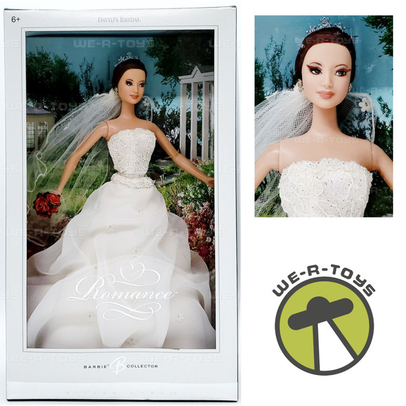 David's Bridal Romance Barbie Doll Brunette 2006 Mattel Silver Label K8671 NRFB