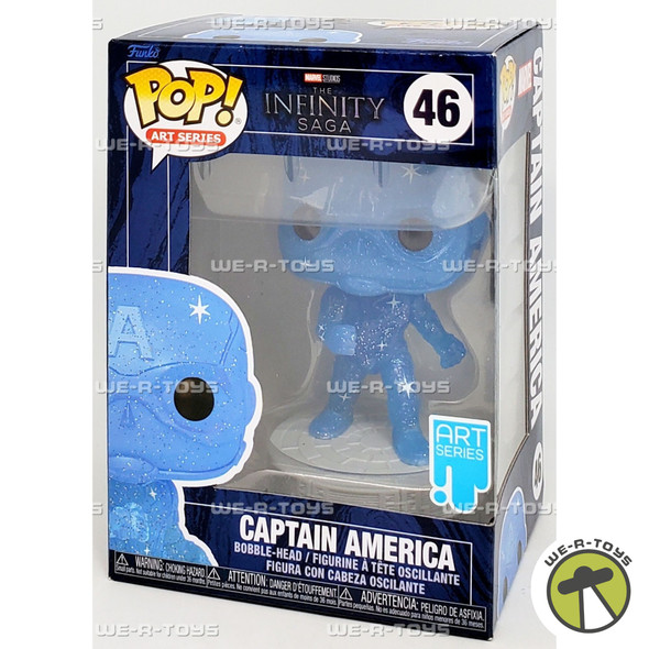 Funko POP Art Series 46 Marvel Infinity Saga Captain America Bobblehead Figure