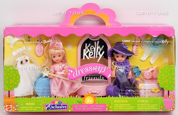 Barbie Kelly Dress Up Friends Kelly Fairy Princess & Liana Movie Star Toys R Us