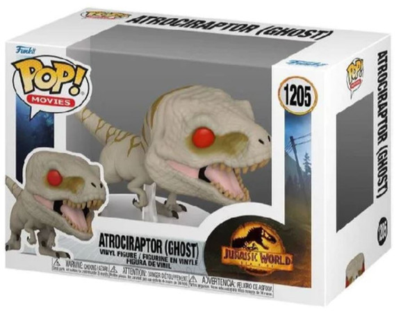 Funko Pop! Movies Jurassic World Dominion #1205 Atrociraptor (Ghost) Pop Figure