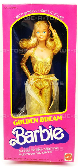 Golden Dream Barbie Doll 1980 Mattel No. 1874 NRFB (2) - We-R-Toys