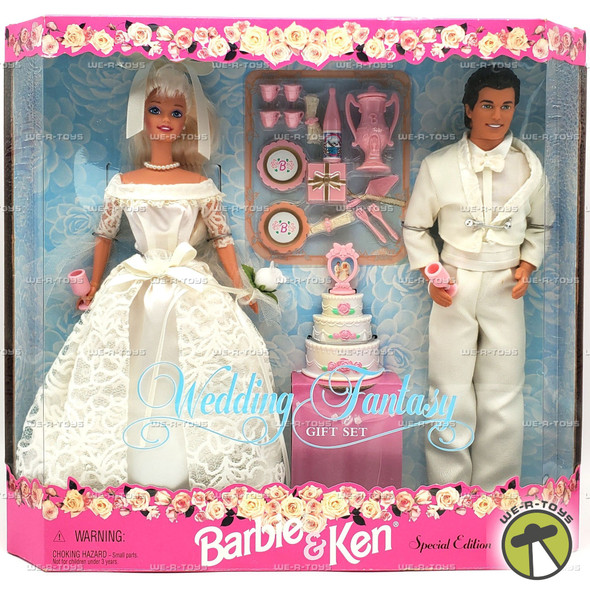 Barbie Wedding Fantasy Barbie and Ken Dolls Gift Set Special