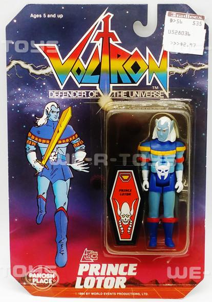 Voltron Defender of the Universe Prince Lotor Figure Panosh Place 1984 NRFP