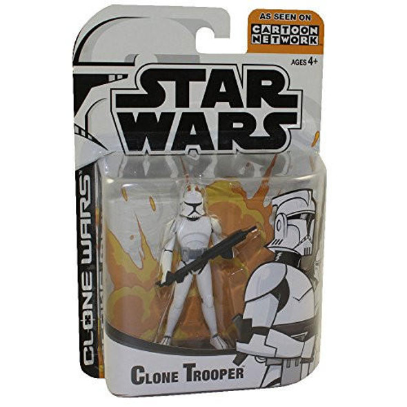 Star Wars Clone Wars Cartoon Network Clone Trooper Action Figure Hasbro 2003
