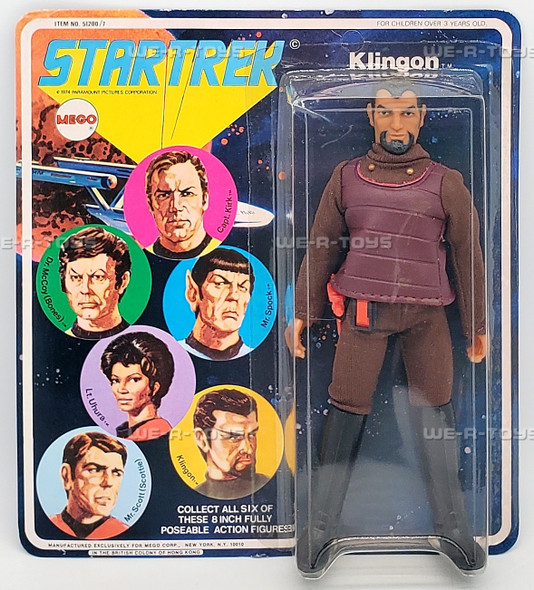 Star Trek Klingon 8" Poseable Action Figure MEGO 1974 No 51200/7 NRFP