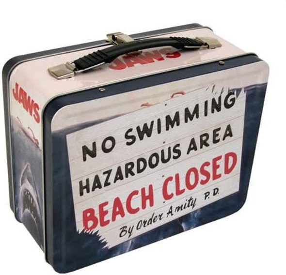Jaws Beach Closed Lunch Box Tin Tote by Factory Entertainment