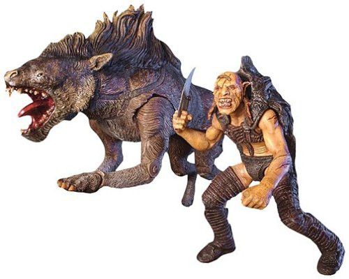 Lord of the Rings The Two Towers Sharku with Warg Beast Deluxe Beast & Rider Set
